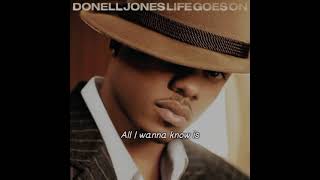 Donell Jones  Do U Wanna Lyrics Video [upl. by Kylstra]