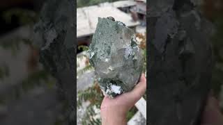 Chlorite Quartz crystals gemstone preciousstone minerals crystalgems quartz [upl. by Natty]