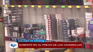 Aumento 8 el precio de los cigarrillos [upl. by Niwri]