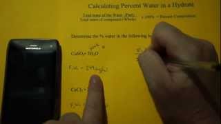 Percent Water in a Hydrated Compound [upl. by Nina133]