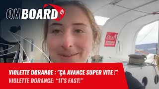 Violette Dorange  quotCa avance super vite quot  Vendée Globe 2024 [upl. by Zetrok]