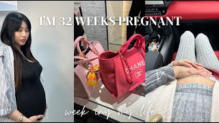 POV 32 WEEKS PREGNANT AND 35 POUNDS LATER WEEK IN MY LIFE [upl. by Barbuto]