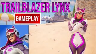 New Trailblazer Lynx Skin Gameplay Fortnite Battle Royale [upl. by Dymoke614]