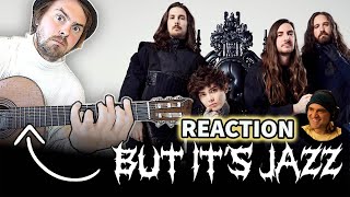 Polyphia  playing god but its JAZZ  Lucas Brar Reaction Comments [upl. by Idnic]