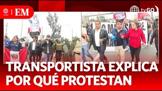 Transportista explica por qué protestan  Edición Mediodía  Noticias Perú [upl. by Nuahsad]