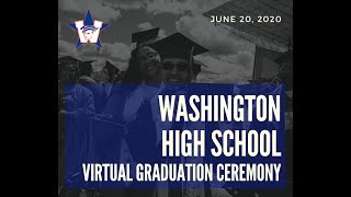 Washington High School Graduation 2020 [upl. by Grete]