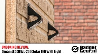 Unboxing Review DreamLED SLWL 200 Solar LED Wall Light [upl. by Kahn798]