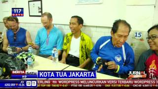 Jokowi Ngopi di Petak Sembilan Usai Bersepeda [upl. by Kwapong80]