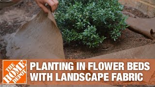 How to Install Landscape Fabric for a Flower Bed [upl. by Ahsinuq]