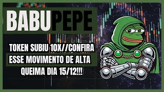 🔥BabuPepe  TOKEN BATEU 10X E ROMPEU ATH CONFIRAAA🔥pepe bitcoin babupepe [upl. by Arremat]