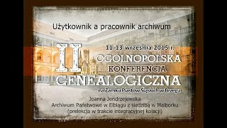 Użytkownik a pracownik archiwum  Brzeg 2015 [upl. by Delila579]