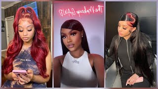 Frontal Wig Compilation  Cute Hairstyles using Frontals 2022 [upl. by Sacken]