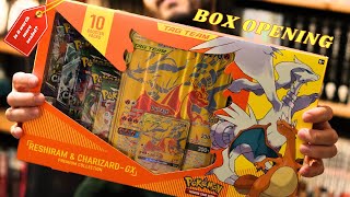 Opening a Reshiram amp Charizard GX Premium Collection box in 2023 Will it Pay Off [upl. by Cormier]