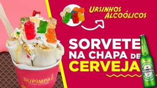 Sorvete na chapa Alcoólico  Sorvete de Cerveja [upl. by Adieren736]