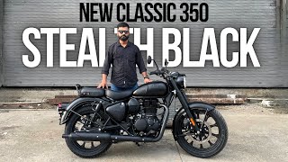 New Classic 350 Dark Stealth Black  All Black  New Updates  Motorxone [upl. by Raines394]