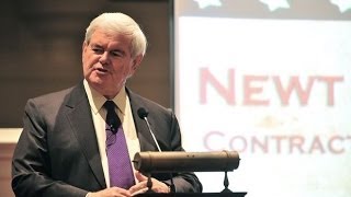 Newt Gingrich schools two college students [upl. by Anairotciv634]