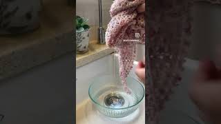 Washing woollen handknits using Eucalan Wool Wash [upl. by Eelahs]