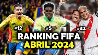 Le sirvió a PERÚ los amistosos🔥COLOMBIA vuela🔝Por qué MÉXICO supera a URUGUAYRANKING FIFA 2024 [upl. by Mayes]