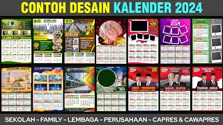 DESAIN TERBARU KALENDER 2024 [upl. by Anear190]