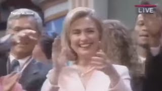 Hillary Clinton Does The Macarena 1996 DNC [upl. by Demitria]