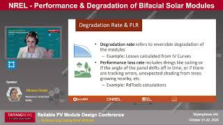 Silvana Ovaitt US NREL Performance amp Degradation of Bifacial Solar Modules [upl. by Mile]