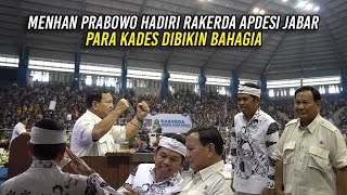 HADIRI RAKERDA APDESI JABAR  MENHAN PRABOWO BIKIN PARA KADES BAHAGIA [upl. by Aivital985]