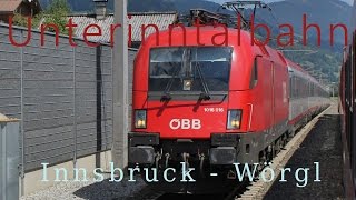 Führerstandsmitfahrt Neue Unterinntalbahn Innsbruck  Wörgl HD  Cab Ride  ÖBB 1116 [upl. by Gerk138]