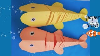 Paper fish DIY paper craft🐟 [upl. by Crissie]