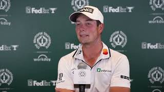 Viktor Hovland Saturday Flash Interview 2023 The Memorial Tournament presented by Workday [upl. by Teyugn141]