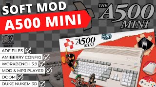 EASY MOD for Amiga 500 Mini TUTORIAL  ADF  Workbench  Amiberry Config  Doom [upl. by Remy]