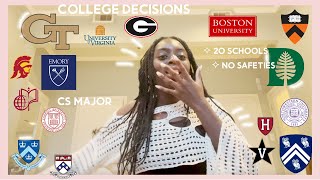 COLLEGE DECISION REACTIONS 2023  20 SCHOOLS  IVY ACCEPTANCE [upl. by Ahsiri]