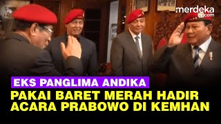 Mantan Panglima TNI Andika Perkasa Hadiri Acara Prabowo di Kemhan [upl. by Aisatana]