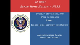 2260584 Renew Home Health v NLRB September 5 2023 [upl. by Eanore]