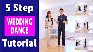 Wedding Dance Tutorial for Total Beginners  5 Easy Steps [upl. by Tam]