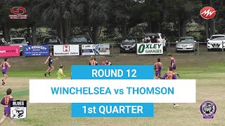 RD12 Winchelsea VS Thomson 1st QTR 29062024 [upl. by Deraj]