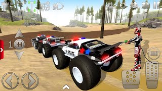 Black De Motos  US Police Monster 4x4 Car Woodland Forest 5 Race 3D  IOS FHD Android Gameplay [upl. by Adirem]