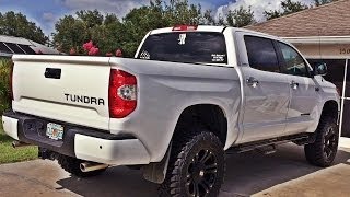 2014 Tundra Flowmaster Outlaw Exhaust Rev In Cab And Driving around [upl. by Mcconaghy]