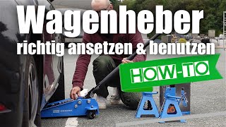 Wagenheber Anleitung amp Benutzung  Güde GRH 3470 reifenwechsel [upl. by Nnylakcaj]