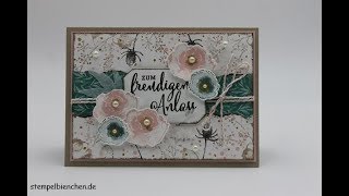 Tutorial Blumige Geburtstagskarte mit Produkten von Stampin´Up [upl. by Surtemed]