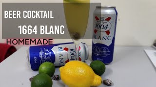 How To Make BEER Cocktail With KRONENBOURG 1664 BLANC [upl. by Eirffej]