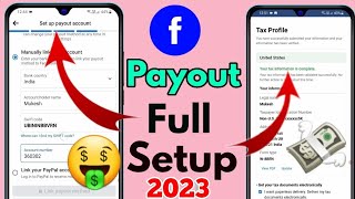 how to setup facebook payout facebook payout account setup 2022 [upl. by Alamat]