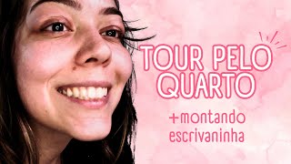 TOUR PELO QUARTO  MONTANDO ESCRIVANINHA  BOM DIAA GABI [upl. by Appolonia]