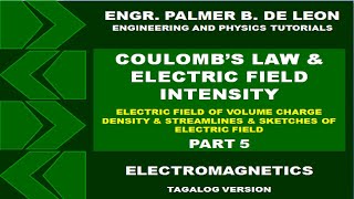 ELECTRIC FIELD INTENSITY OF VOLUME CHARGE DENSITY STREAMLINES amp SKETCHES  ELECTROMAGNETICS TAGALOG [upl. by Cherie]