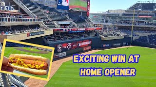 Sights and Sounds at Target Field Home Opener Minnesota Twins Baseball [upl. by Hamlet914]