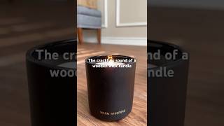 CANDLES  WOOD WICK CRACKLING SOUNDS woodenwickcandles short shortsvideos asmrsounds [upl. by Oberstone293]