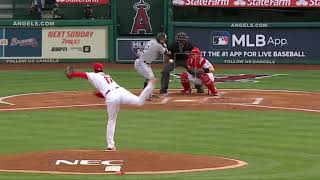 Shohei Ohtani SlowMotion Mechanics Center Field View 101 MPH Fastball [upl. by Beitch]