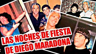 🥴NOCHES de FIESTA de DIEGO MARADONA  ARCHIVOS INÉDITOS [upl. by Arivle]