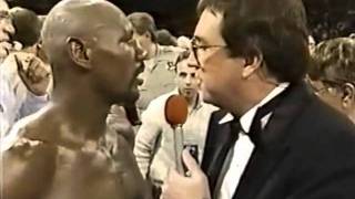 Hagler vs Leonard Pre and Post fight interviews [upl. by Drofiar]