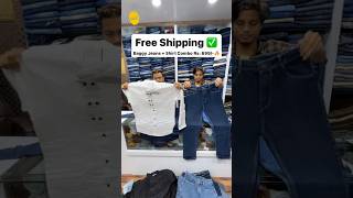 Baggy Jeans  Plus Shirt Combo Rs 699🔥 Combo Offer Free Shipping shorts trending baggy [upl. by Ymorej]