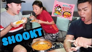 MAANGHANG NA CHIKAHAN Carbonara Samyang Mukbang [upl. by Dnalra]